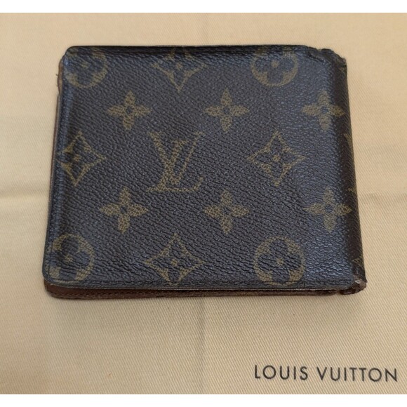 LOUIS VUITTON Monogram Portefeuille Florin Bifold Wallet Pass Case SP1016 Brown - Picture 2 of 9